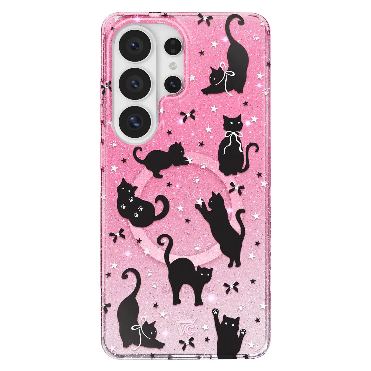 Lucky Kittens Glitter Samsung Case
