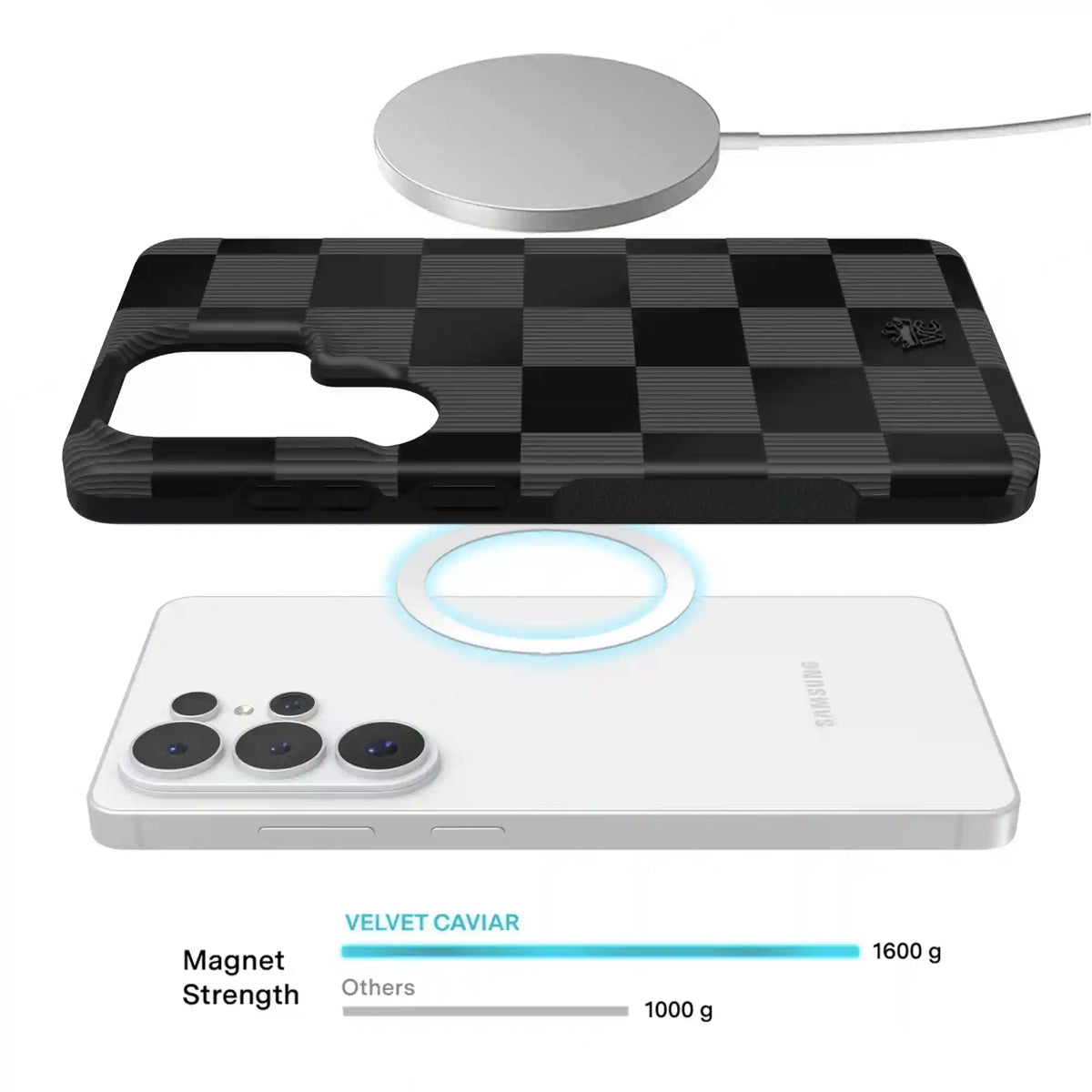 Noir Vibe Checkered Samsung Case