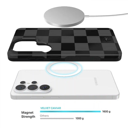 Noir Vibe Checkered Samsung Case
