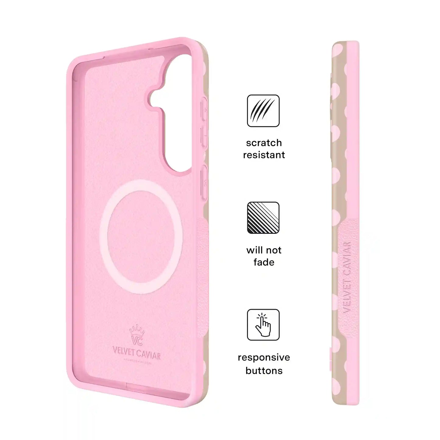Brown Sugar Polka Dot Samsung Case