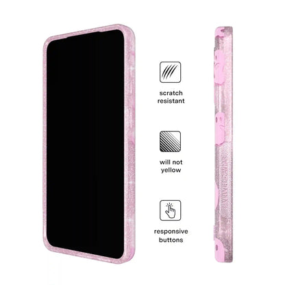 Ghosted Pink Glitter Samsung Case