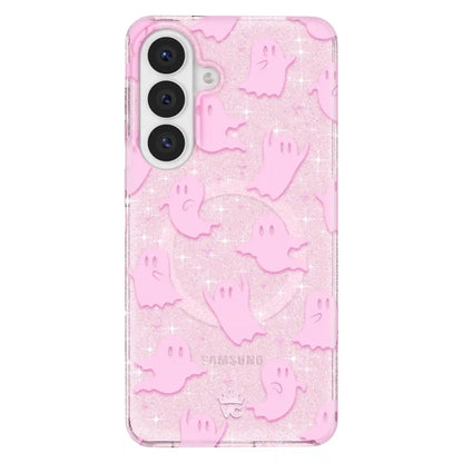 Ghosted Pink Glitter Samsung Case