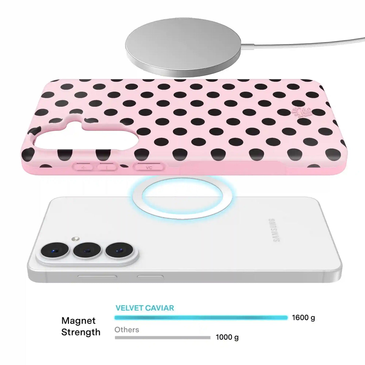 Princess Pink Polka Dot Samsung Case