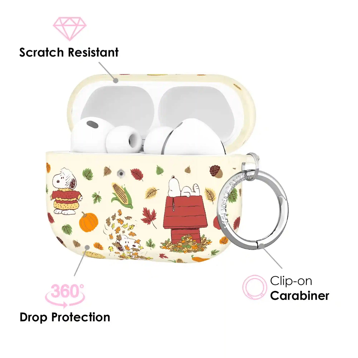 Snoopy Autumn Leaves AirPod Case