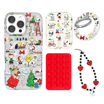 Snoopy Christmas Glitter iPhone Bundle Set - Grip