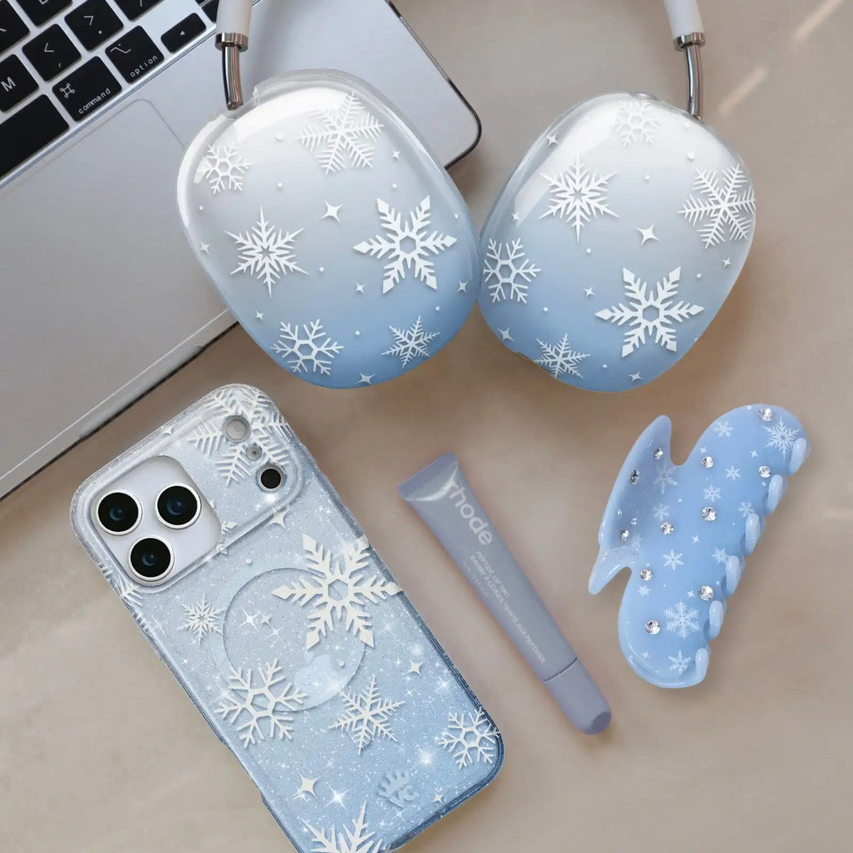 Snow Angel Glitter AirPod Max Case