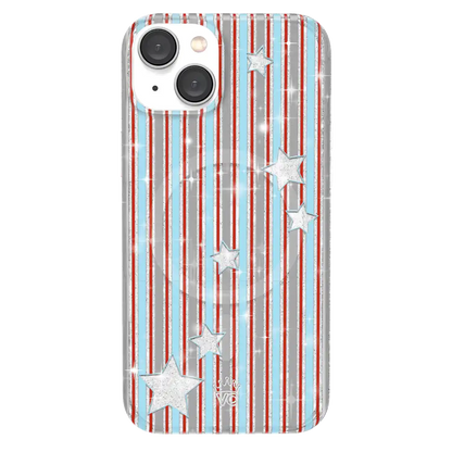 Stars & Stripes Glitter iPhone Case