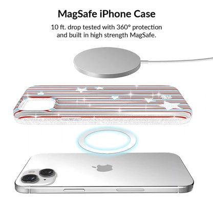 Stars & Stripes Glitter iPhone Bundle Set