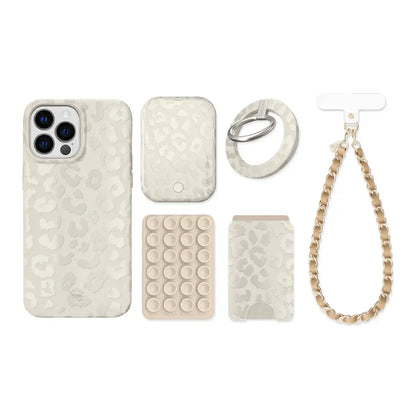 Stone Leopard iPhone Bundle Set