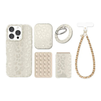 Stone Leopard iPhone Bundle Set