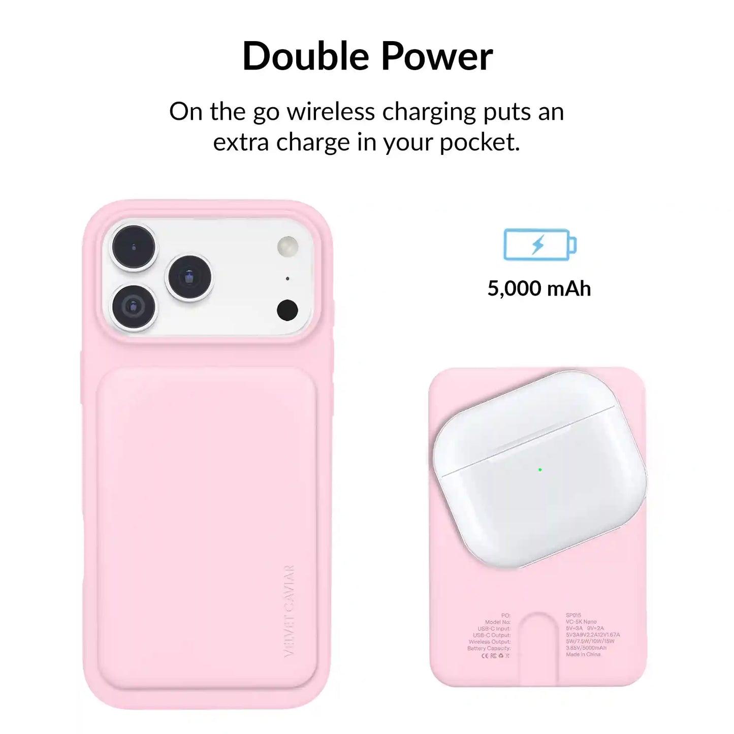 Strawberry Milk Slim Portable MagSafe Charger Power Pack