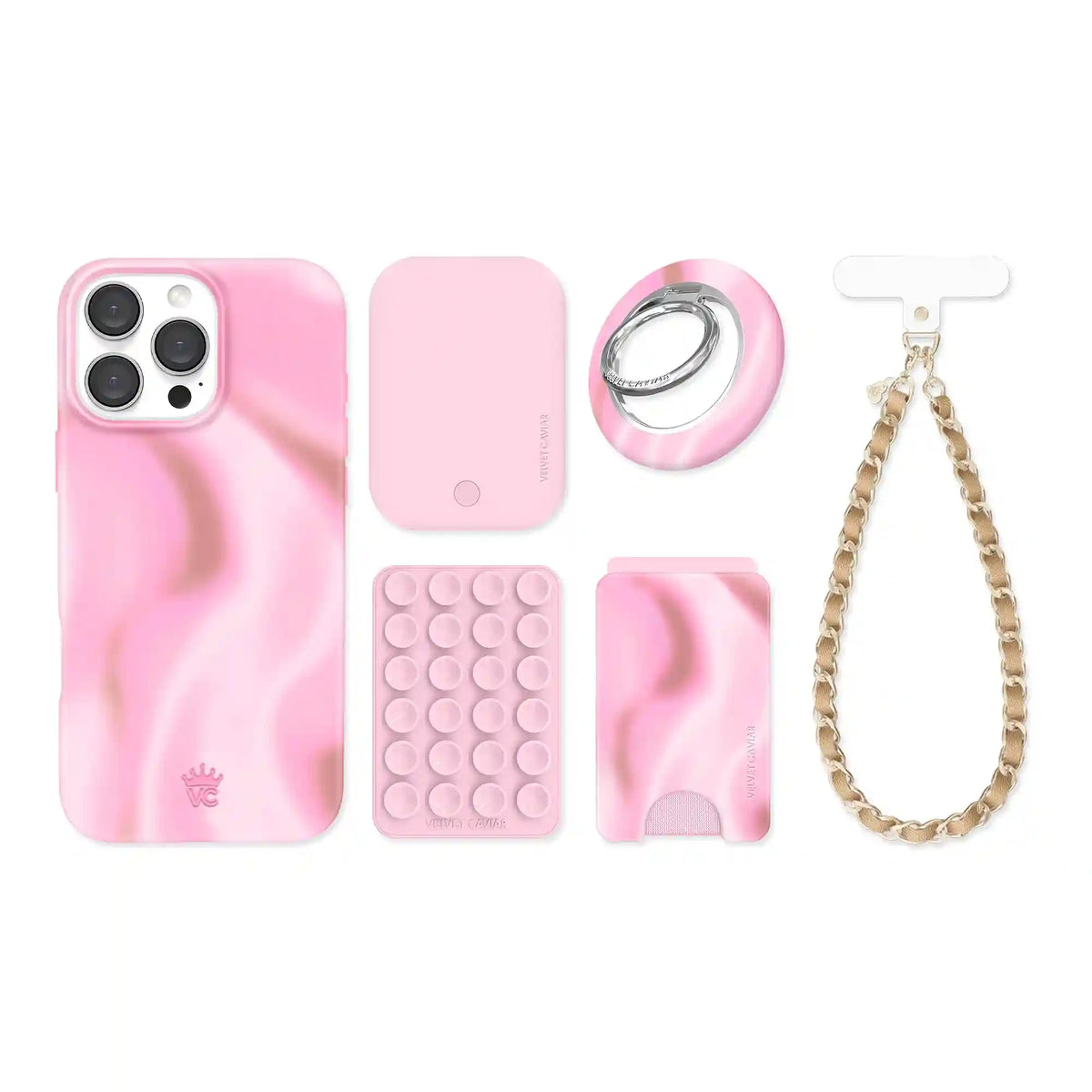Strawberry Swirl iPhone Bundle Set
