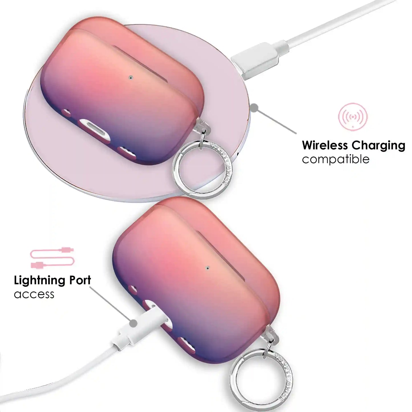 Sunset Glow Aura AirPod Case