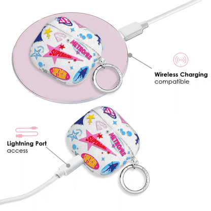 Supergirl Krypto Glitter AirPod Case