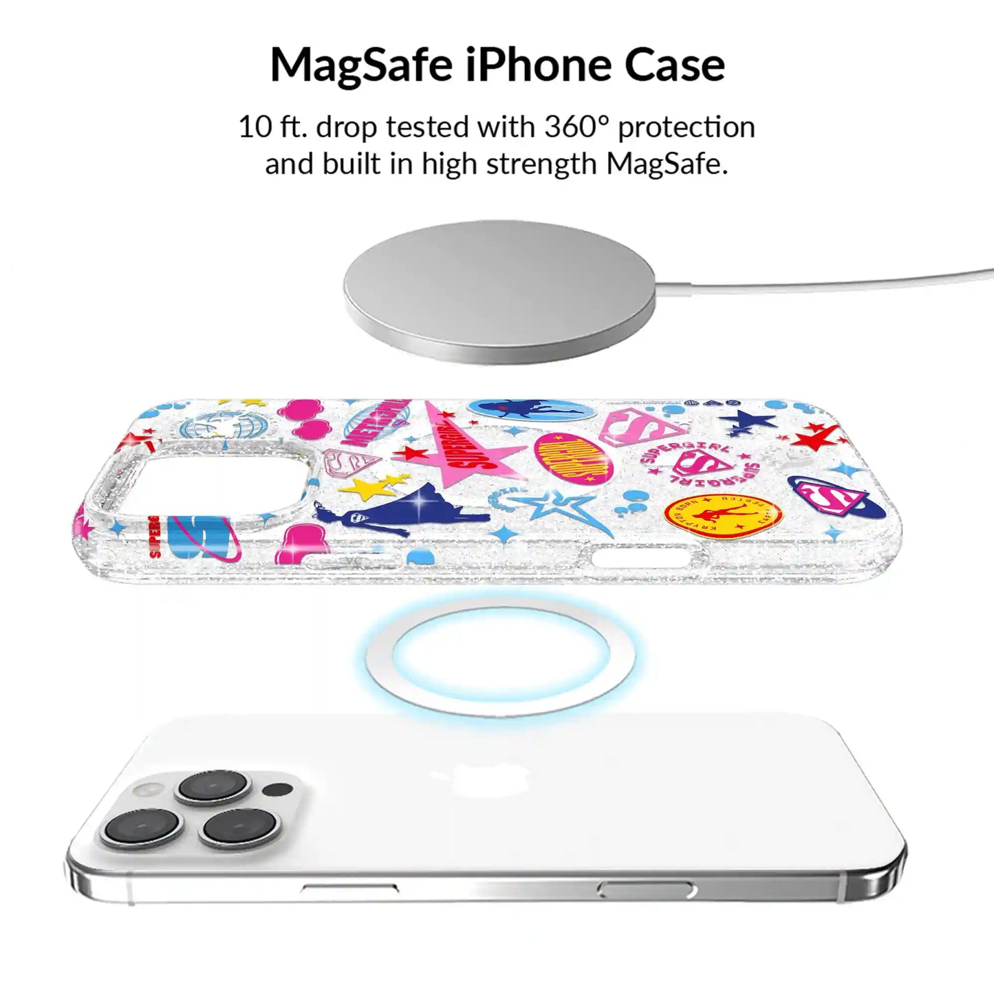 Supergirl Krypto Glitter iPhone Bundle Set