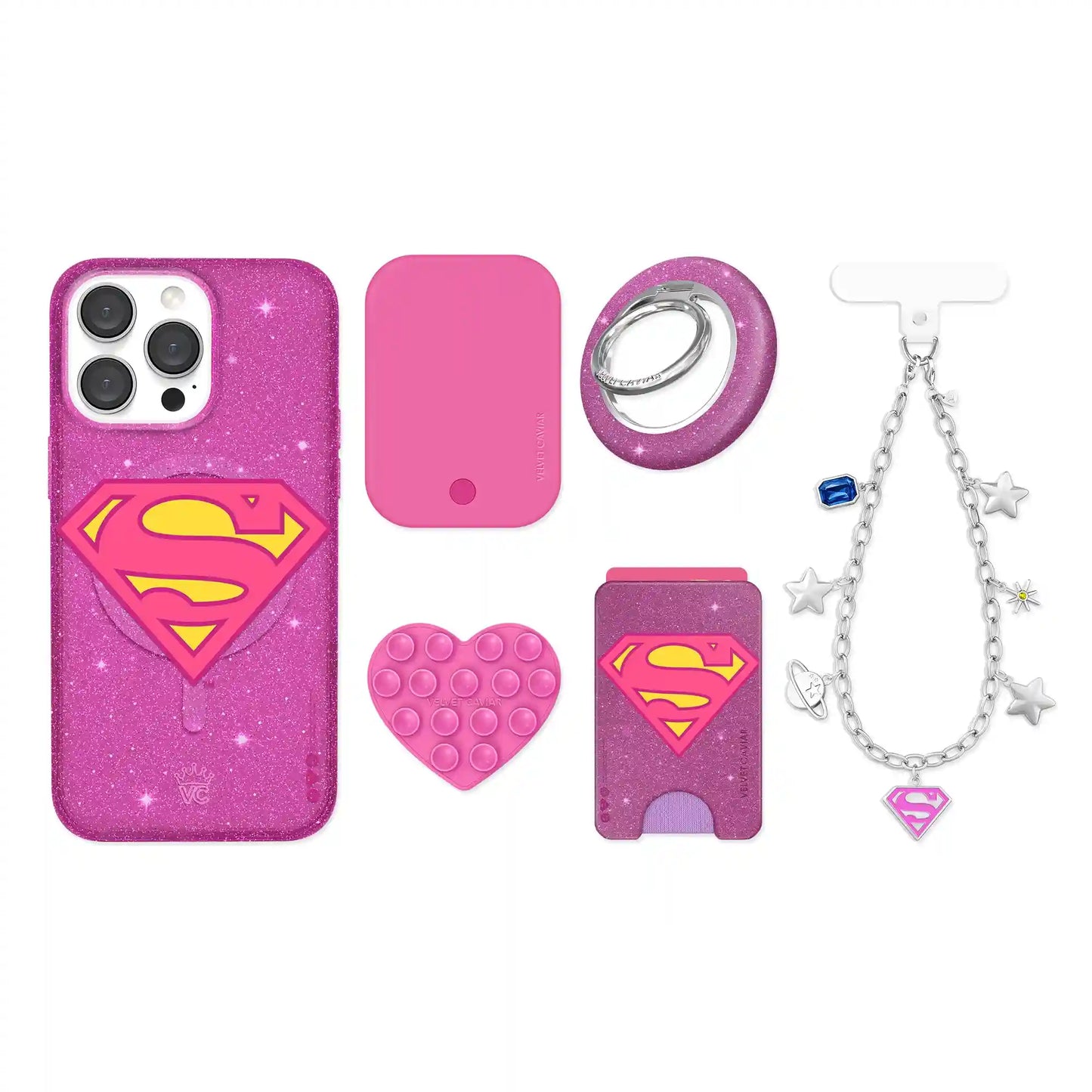 Supergirl Stardust Glitter iPhone Bundle Set