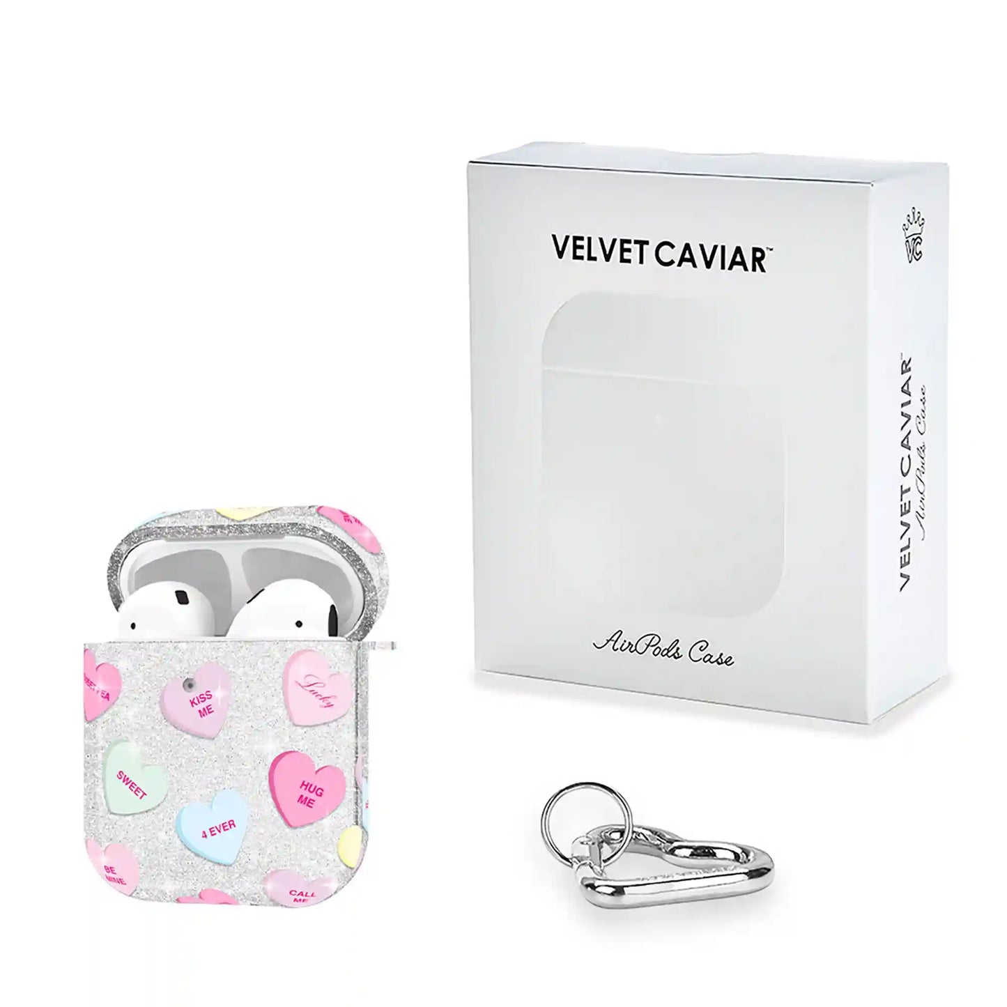 Sweet Hearts Glitter AirPod Case