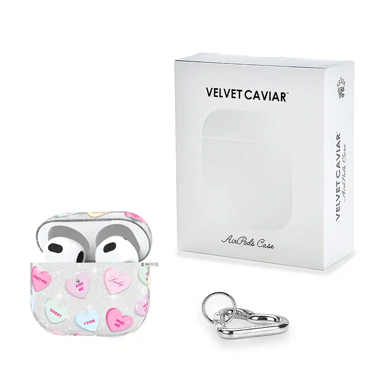 Sweet Hearts Glitter AirPod Case