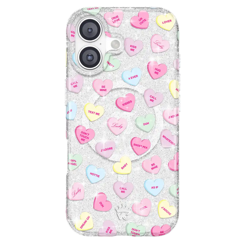 Sweet Hearts Glitter iPhone Case
