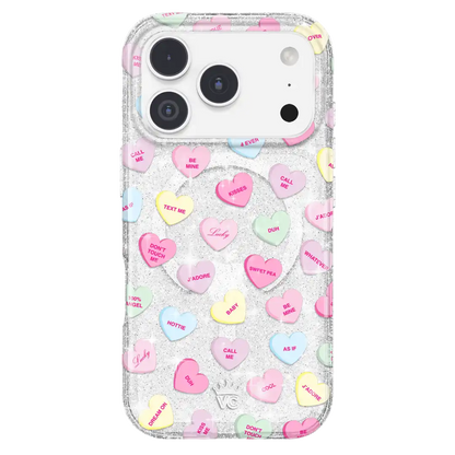 Sweet Hearts Glitter iPhone Case