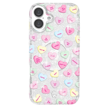Sweet Hearts Glitter iPhone Case