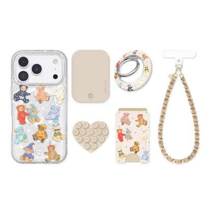 Teddy Scare Glitter iPhone Bundle Set