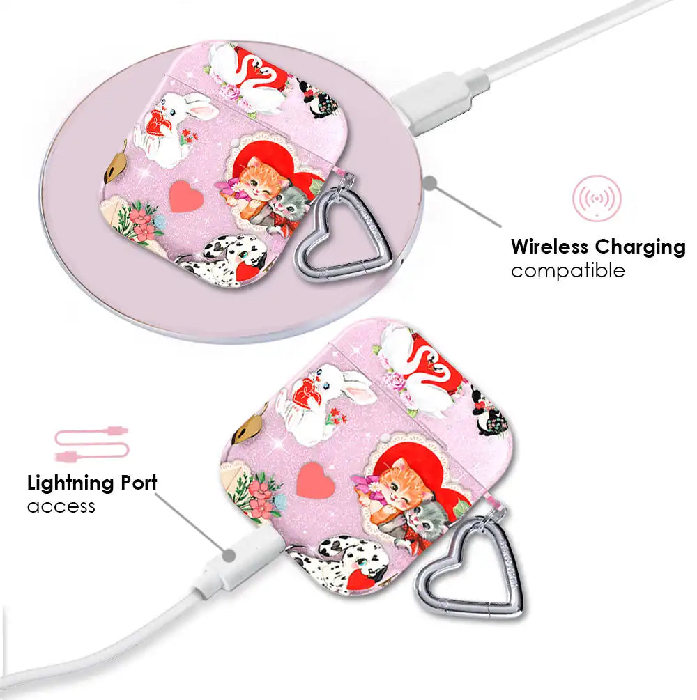 Love Letter Glitter AirPod Case