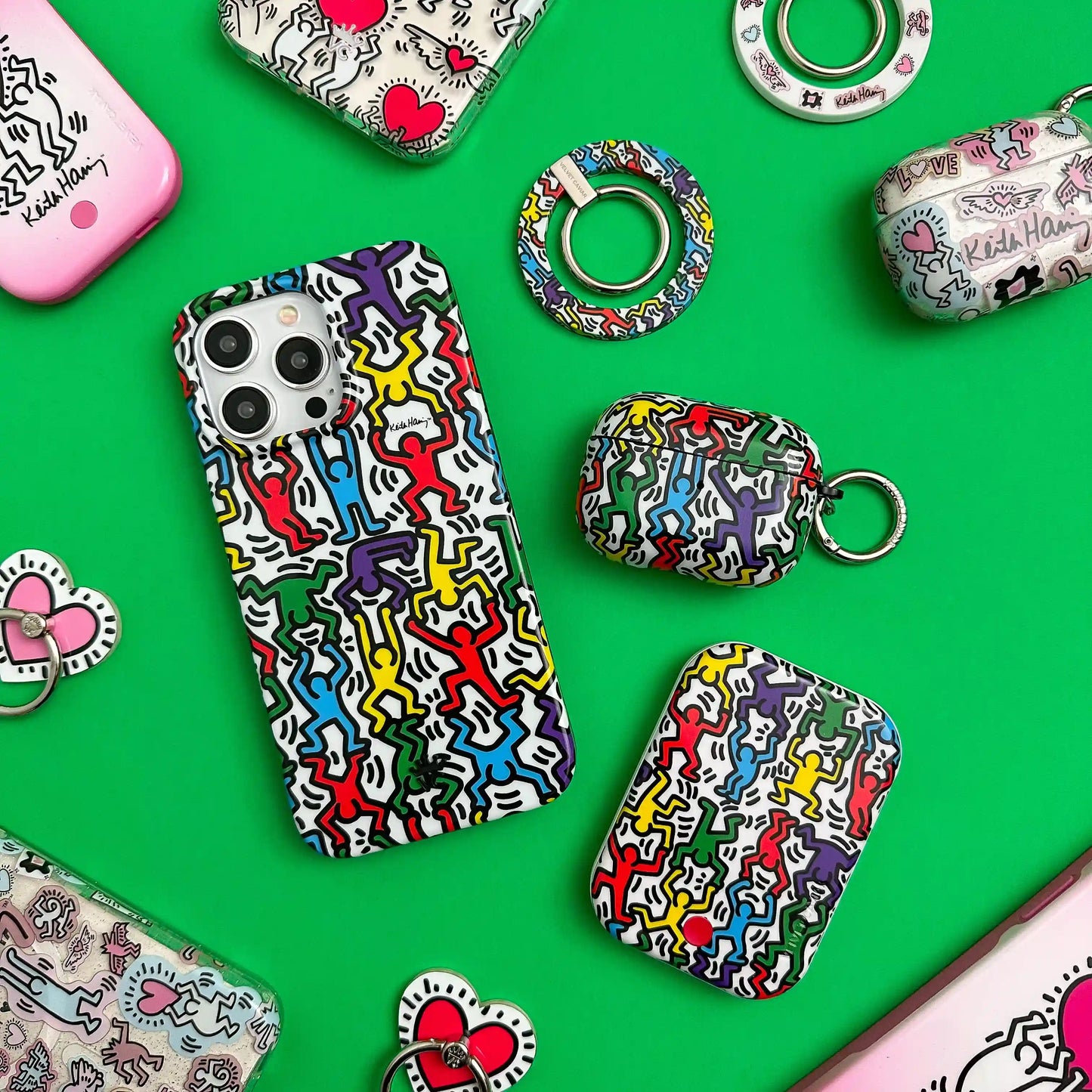Keith Haring Rainbow Dancers Portable MagSafe Charger Power Pack