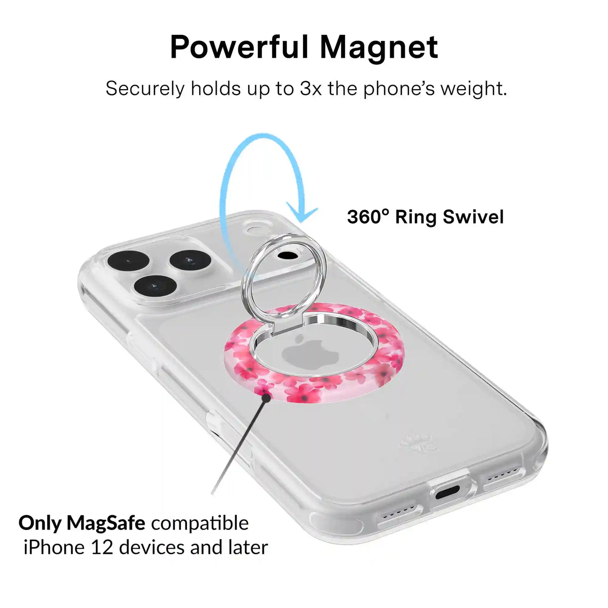 Cherry Blossom MagSafe Grip Ring