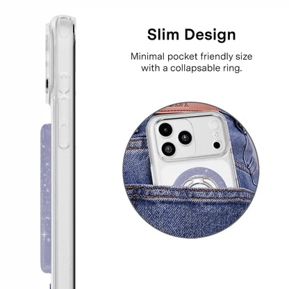 Lilac Stardust Glitter MagSafe Grip Ring