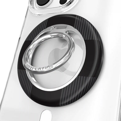 Noir Vibe Checkered MagSafe Grip Ring