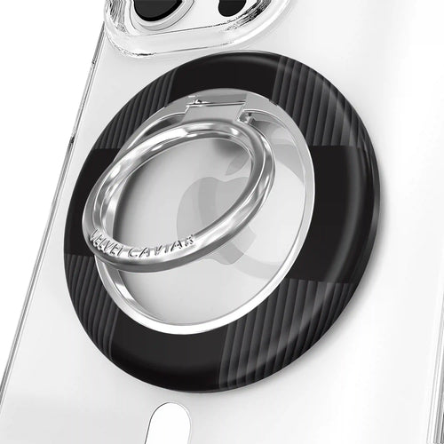 Noir Vibe Checkered MagSafe Grip Ring