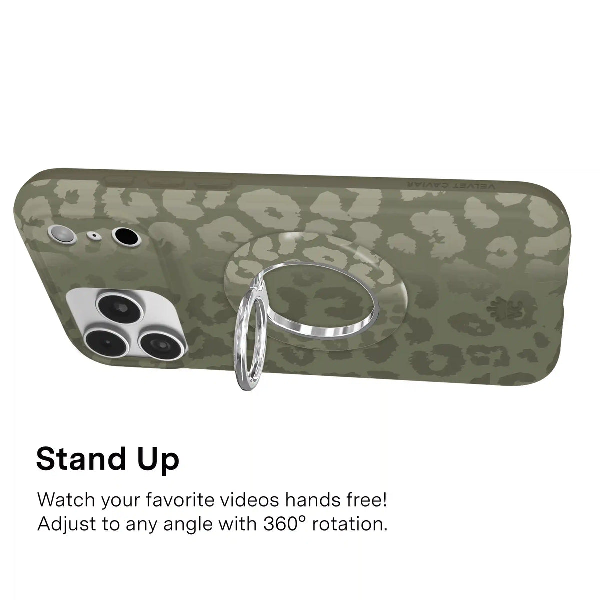 Olive Leopard MagSafe Grip Ring