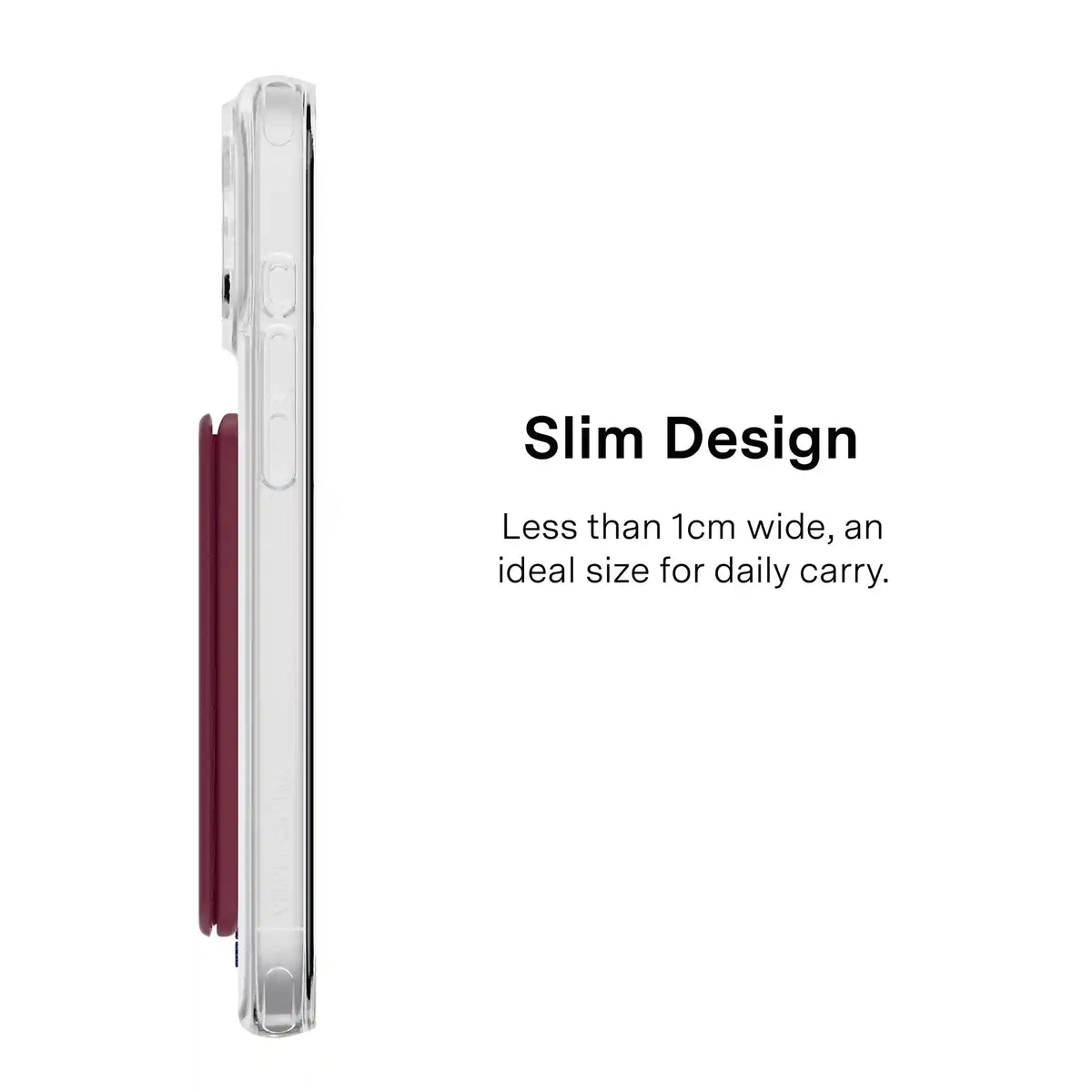 Burgundy 1990 MagSafe Wallet