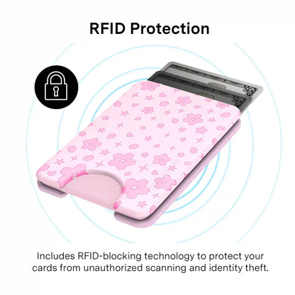Pink Cherry Blossom MagSafe Wallet