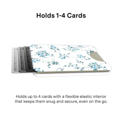 French Blue Floral MagSafe Wallet