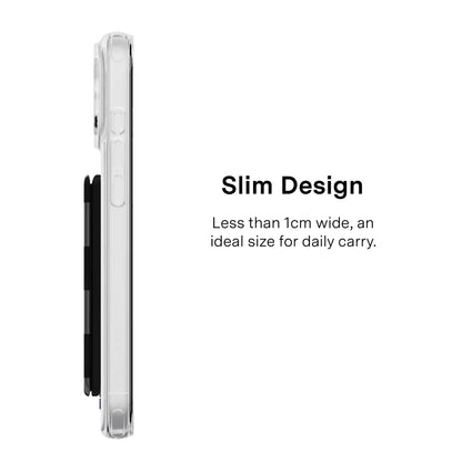 Noir Vibe Checkered Magsafe Wallet