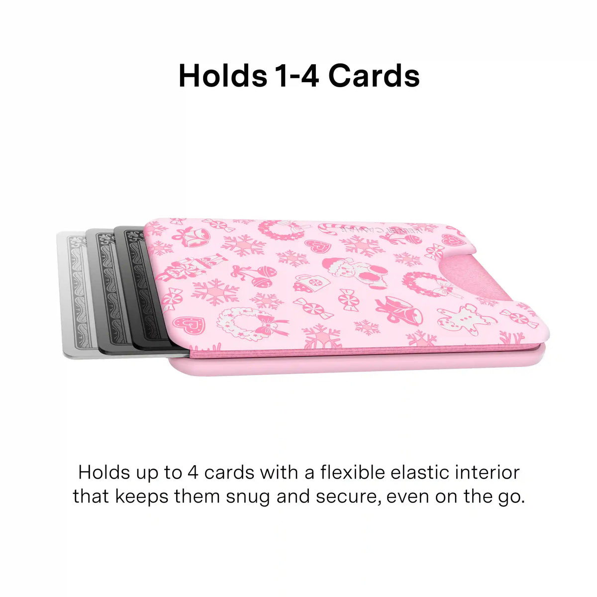 Pink Christmas MagSafe Wallet