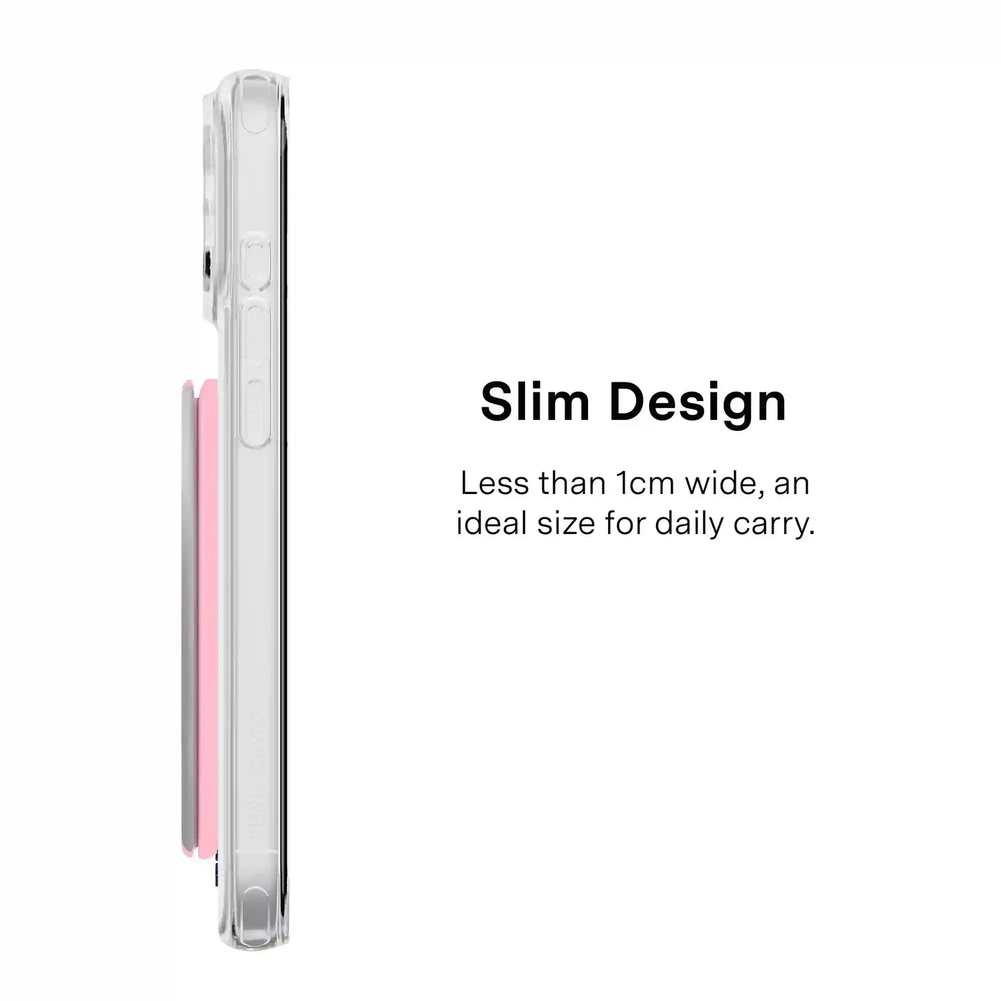 Pink Chrome Stripes MagSafe Wallet