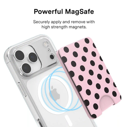 Princess Pink Polka Dot MagSafe Wallet