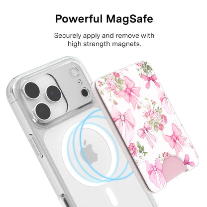 Posie Pink Bow MagSafe Wallet
