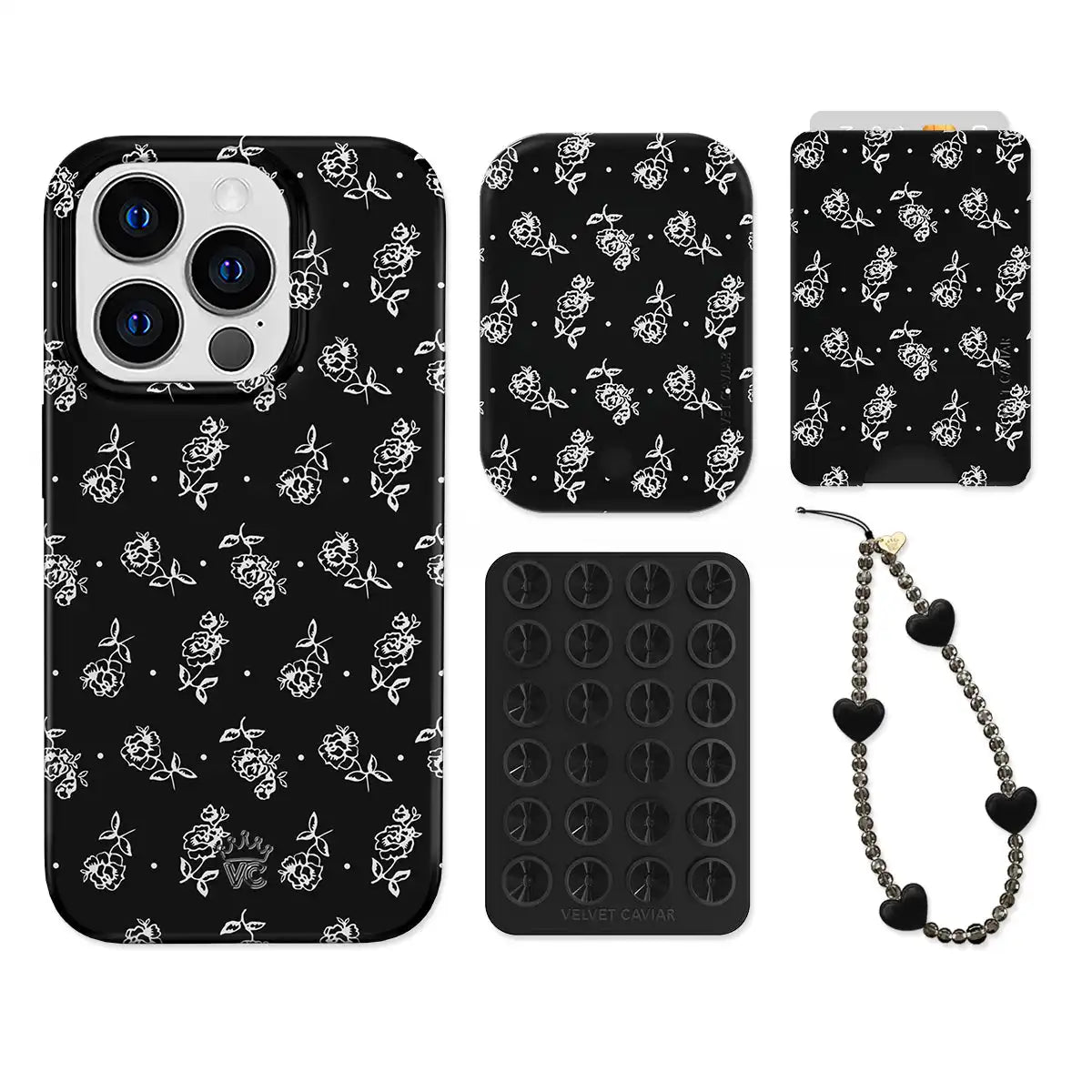 Vintage Roses iPhone Bundle Set - Wallet