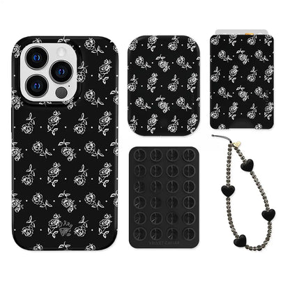 Vintage Roses iPhone Bundle Set - Wallet