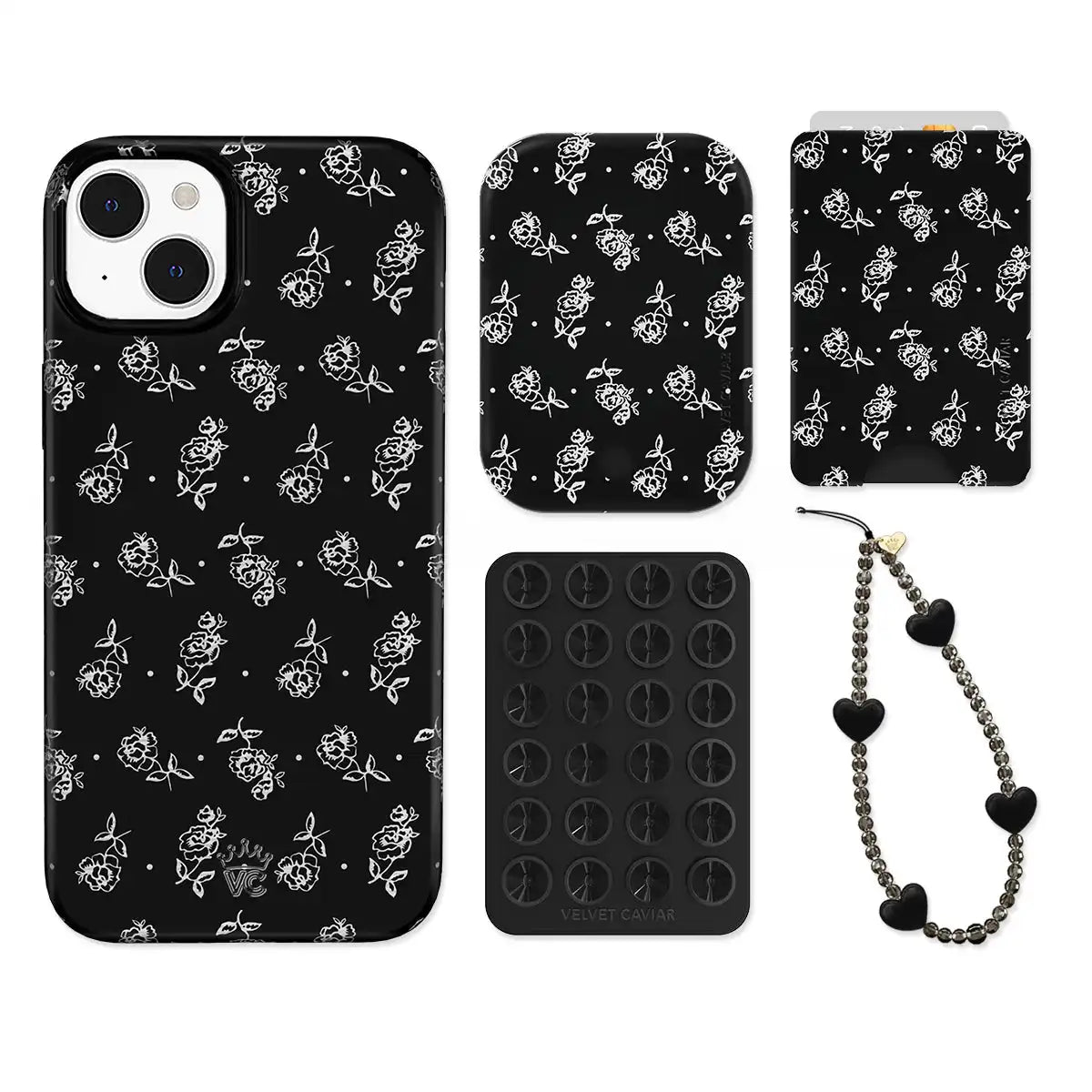 Vintage Roses iPhone Bundle Set - Wallet