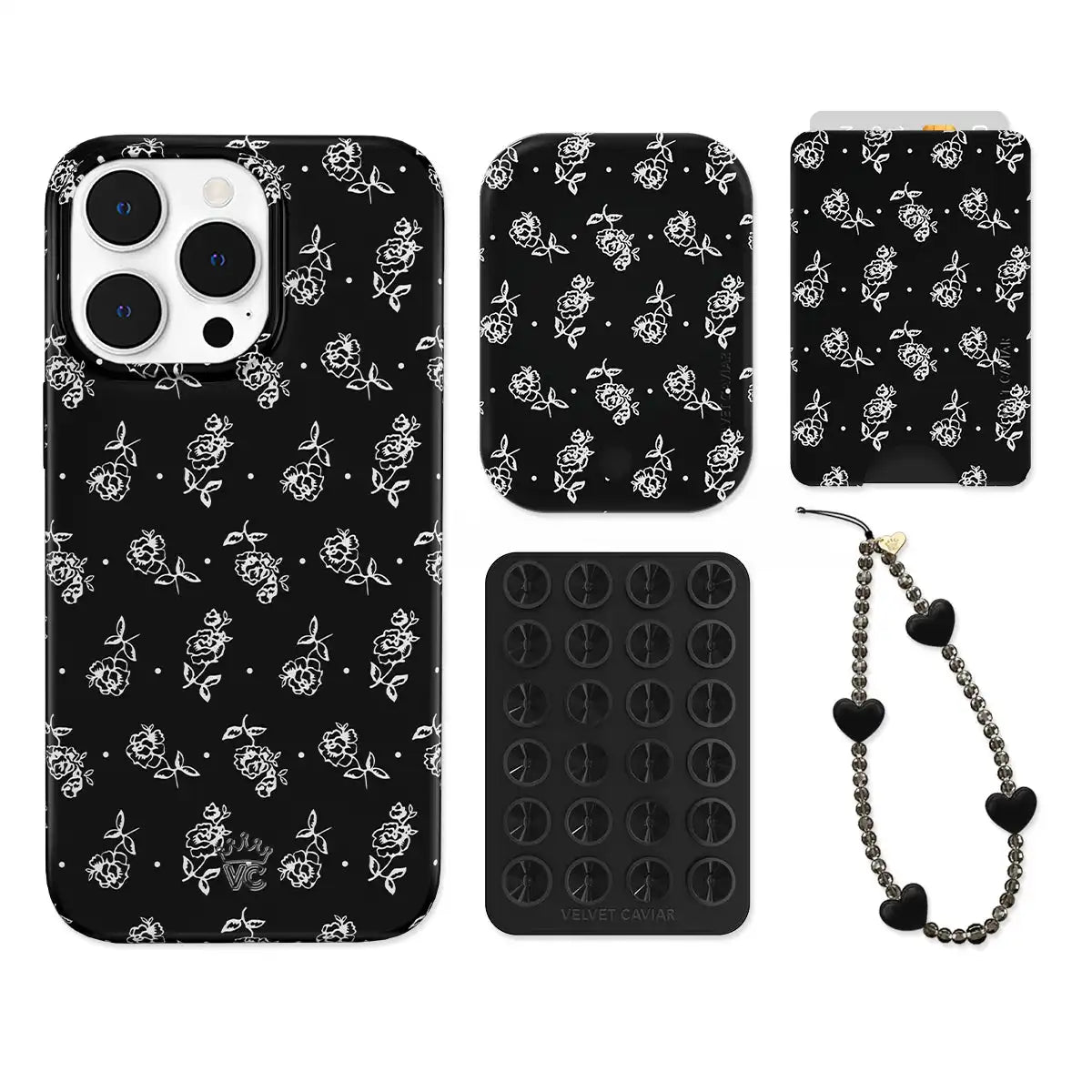 Vintage Roses iPhone Bundle Set - Wallet