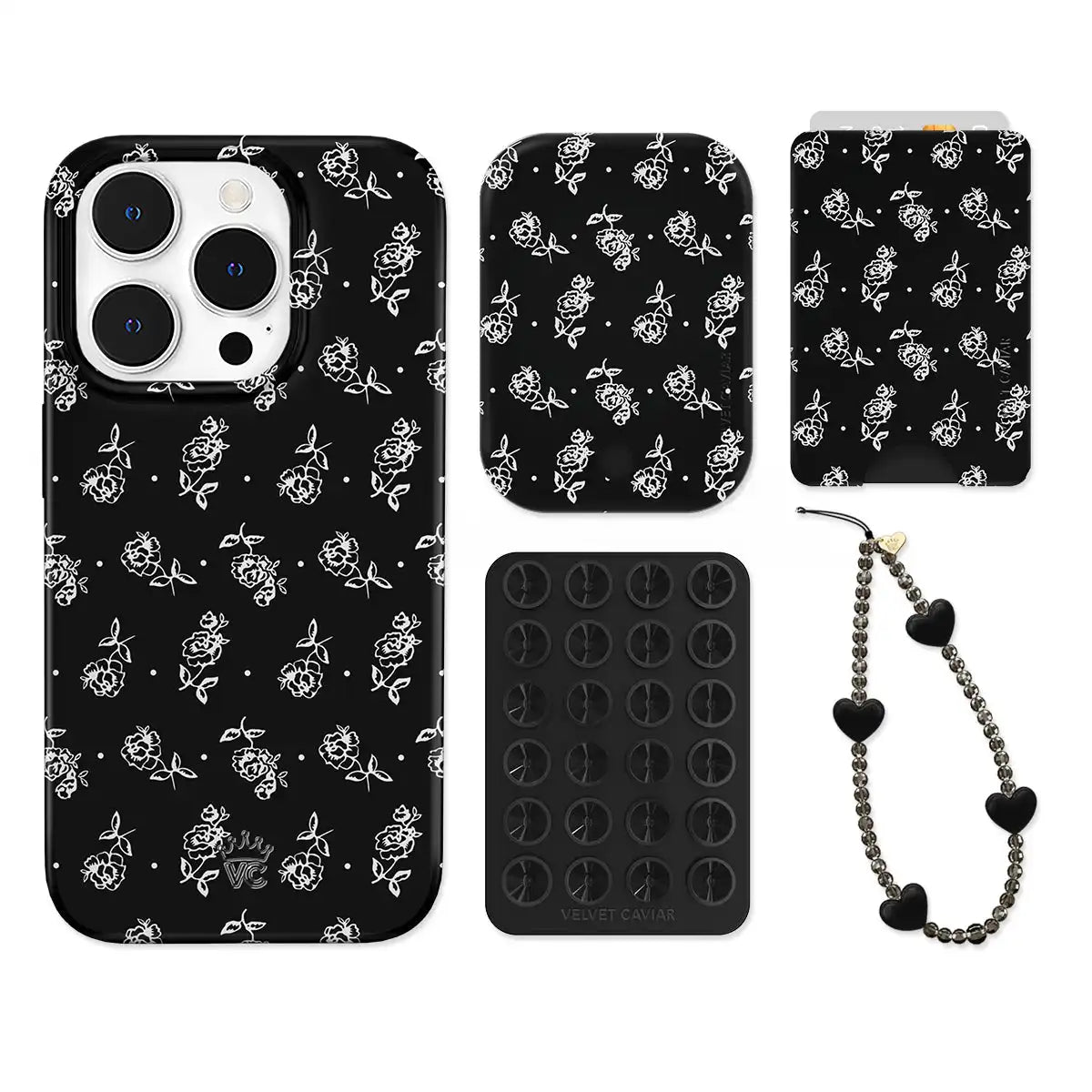 Vintage Roses iPhone Bundle Set - Wallet
