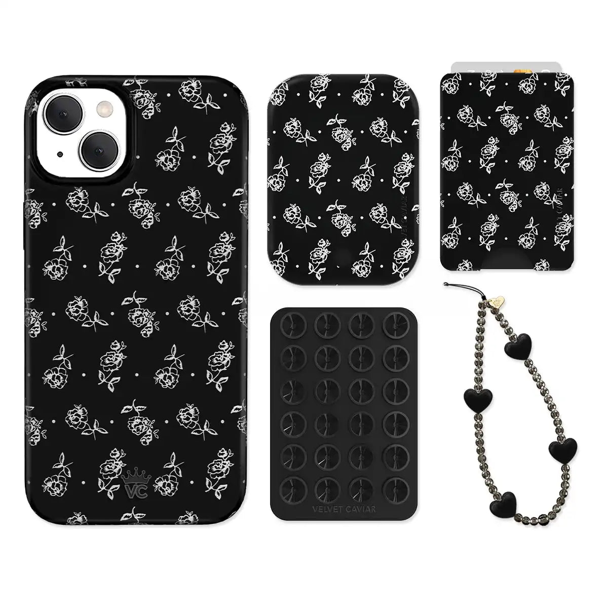 Vintage Roses iPhone Bundle Set - Wallet