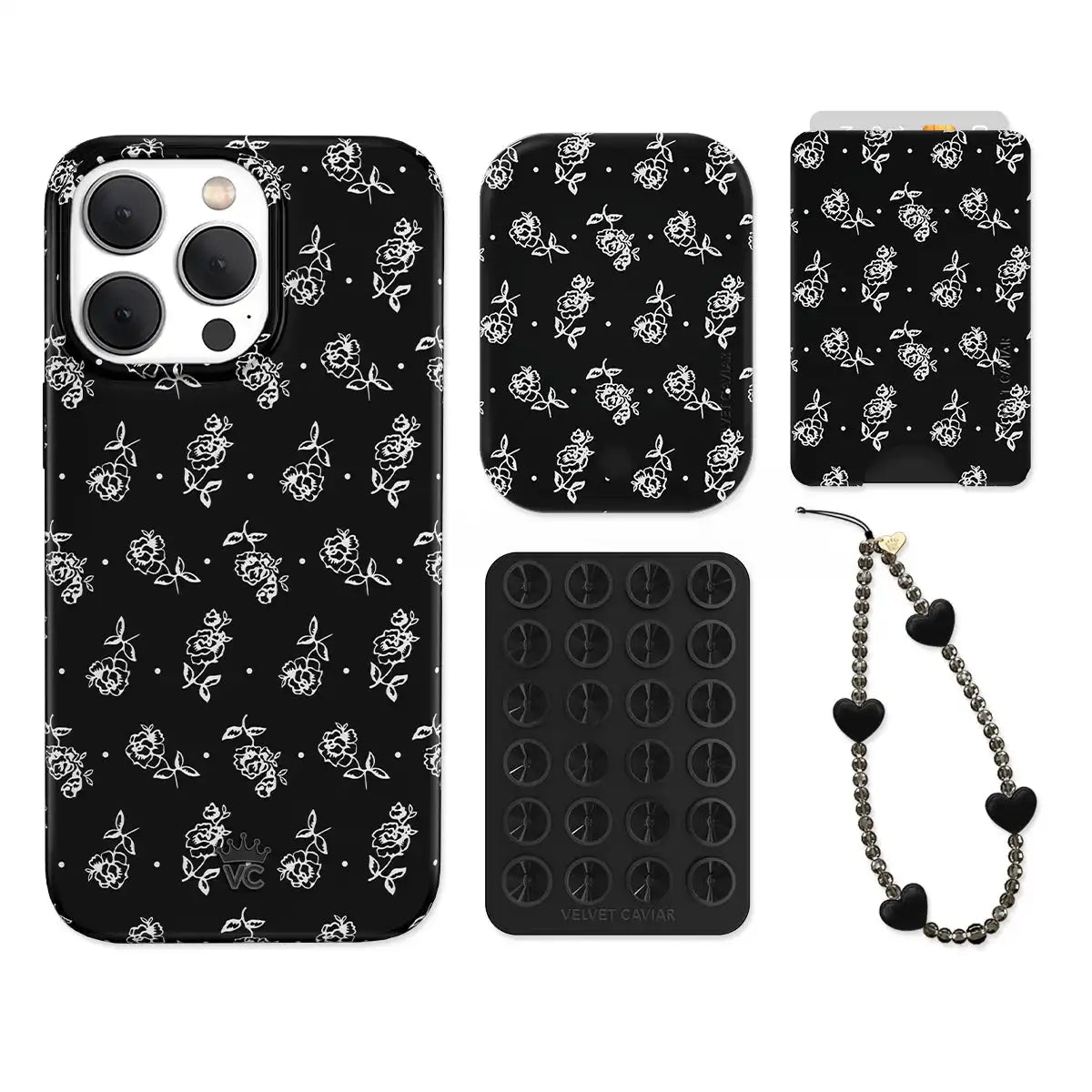 Vintage Roses iPhone Bundle Set - Wallet
