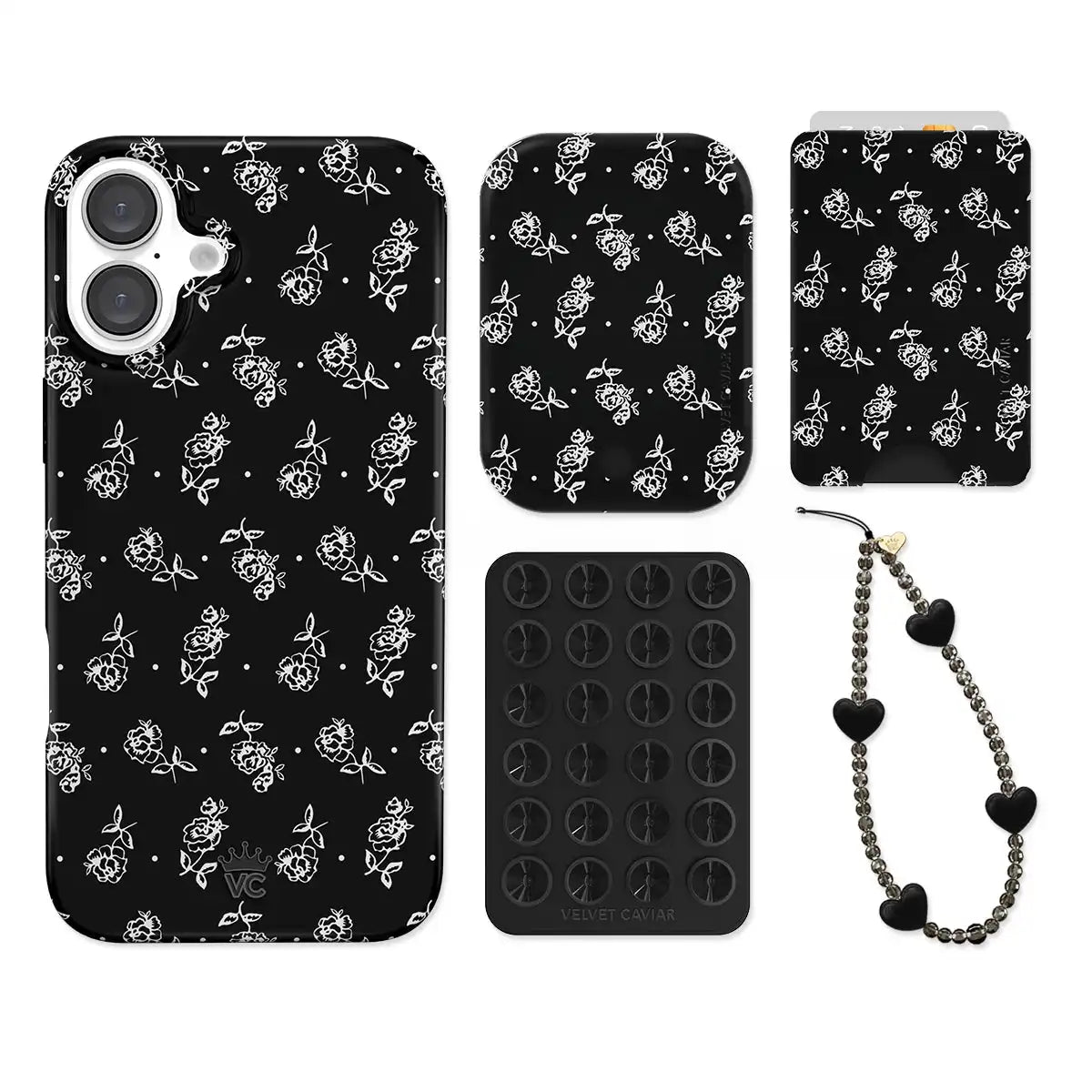 Vintage Roses iPhone Bundle Set - Wallet