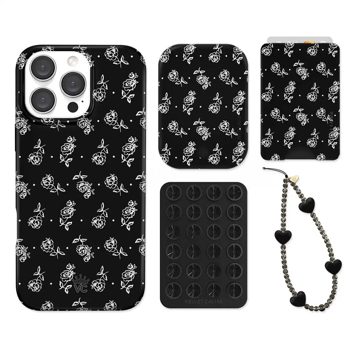 Vintage Roses iPhone Bundle Set - Wallet